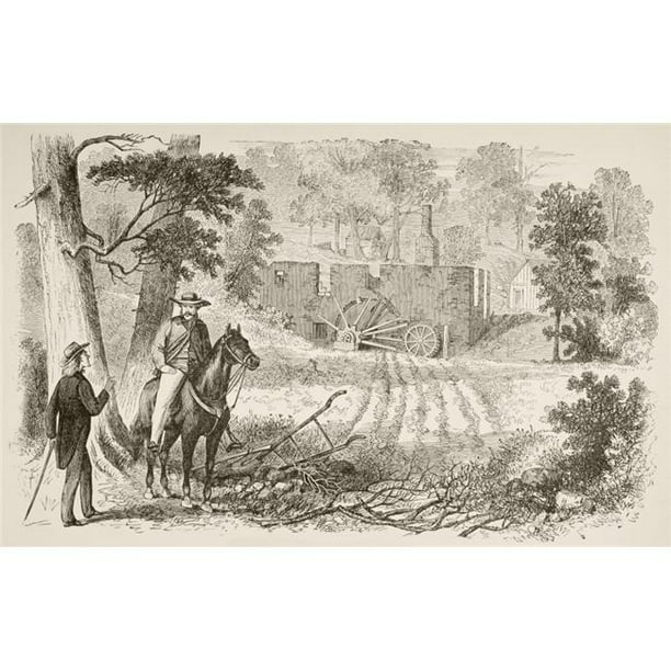 Posterazzi Site de la Bataille du Moulin Gaines, Également Connu comme la Première Bataille de Port Froid Ou la Bataille de la Rivière Chickahominy, pendant la Guerre Civile Américaine à Partir d'Un 19ème Siècle
