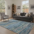 thumbnail image 4 of KUETH 2x3 Area Rug Blue Abstract Area Rug, Machine Washable Vintage Distressed Throw Rug with Non-Slip Gripper, Modern Aesthetic Carpet for Bedroom Living Room, 4 of 6