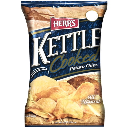 Herr's Kettle Cooked Potato Chips, 16 Oz.