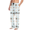 thumbnail image 2 of FORMRS Mens Pajama Pants with Pockets Soft Cotton Sleepwear Lounge Bottoms, Sizes S-2XL, Cute Cat Faces, 2 of 7
