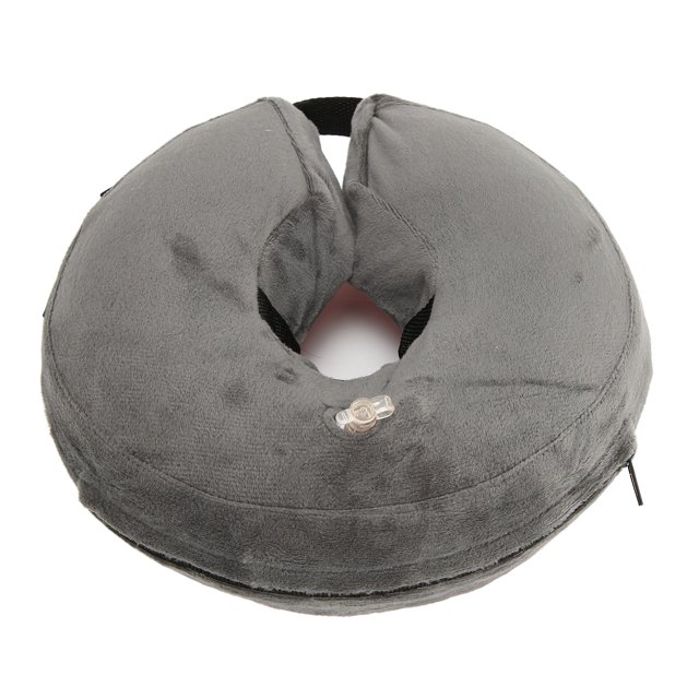 Pet Cone Collar Cat Protective Collar Short Plush Protective Inflatable After Surgery Pet Recovery Collar For Dogs And Cats