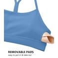 thumbnail image 6 of wirarpa Women's Sports Bra Buttery Soft Y Back Padded Low Impact Spaghetti Thin Strap Workout Yoga Top, 6 of 8