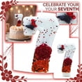 thumbnail image 2 of Goleeg Bougies d'Anniversaire Papillon Numéro 7, Bougies Gâteau Numérotées Décorées de Roses Rouges, pour Anniversaires, Fêtes et Célébrations de Mariage, 2 of 6
