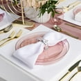 thumbnail image 3 of 10 inch Transparent Rose Plastic Dinner Plates – Disposable, Elegant, Durable, Versatile Plates for Everyday Use, Parties, and Special Occasions – BPA-Free, Easy to Clean, and Stylish Tableware (30), 3 of 3