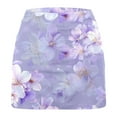 thumbnail image 4 of Jacenvly New Sport Skirts Women Leisure Women's Color Mid-Waist Skirt Pants Sports Shorts Bottoming Skirt Pants Breathable Summer Skorts Outfits for Women Purple, 4 of 6