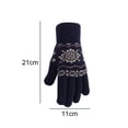 thumbnail image 2 of Guantes de invierno con pantalla táctil para mujer y niña, guantes de punto suaves y cálidos, 2 of 5
