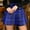 Blue, variant on JNGSA Women's Plaid Mini Skirts Bodycon Hight Waist Skirt Elegant Ladies Party Club Skirts Summer Basic Versatile Stretchy Skirts Blue