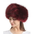 thumbnail image 4 of Gorros de pelo esponjosos Sonducket Sombreros Invierno Rojo, 4 of 5