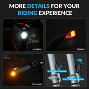 5TH WHEEL W09S 350W Electric Scooter with Turn Signal, 8.5” Solid Tires, 18mph & 20Miles Range, Folding Commuting E-Scooter for Adults with APP Control, UL 2272