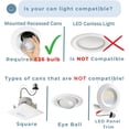 thumbnail image 2 of Pendant Conversion Kit Adapter Only 4"-6" Recessed Light Conversion Kit to Screw-in Pendant (Matte Black - Bulb Not Included), 2 of 8