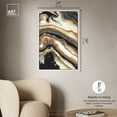 thumbnail image 5 of Black And Gold II Mineral, Agate & Geode Wall Art Canvas Wall Art by Art Remedy, White Floater Frame, 25" x 37", 5 of 7
