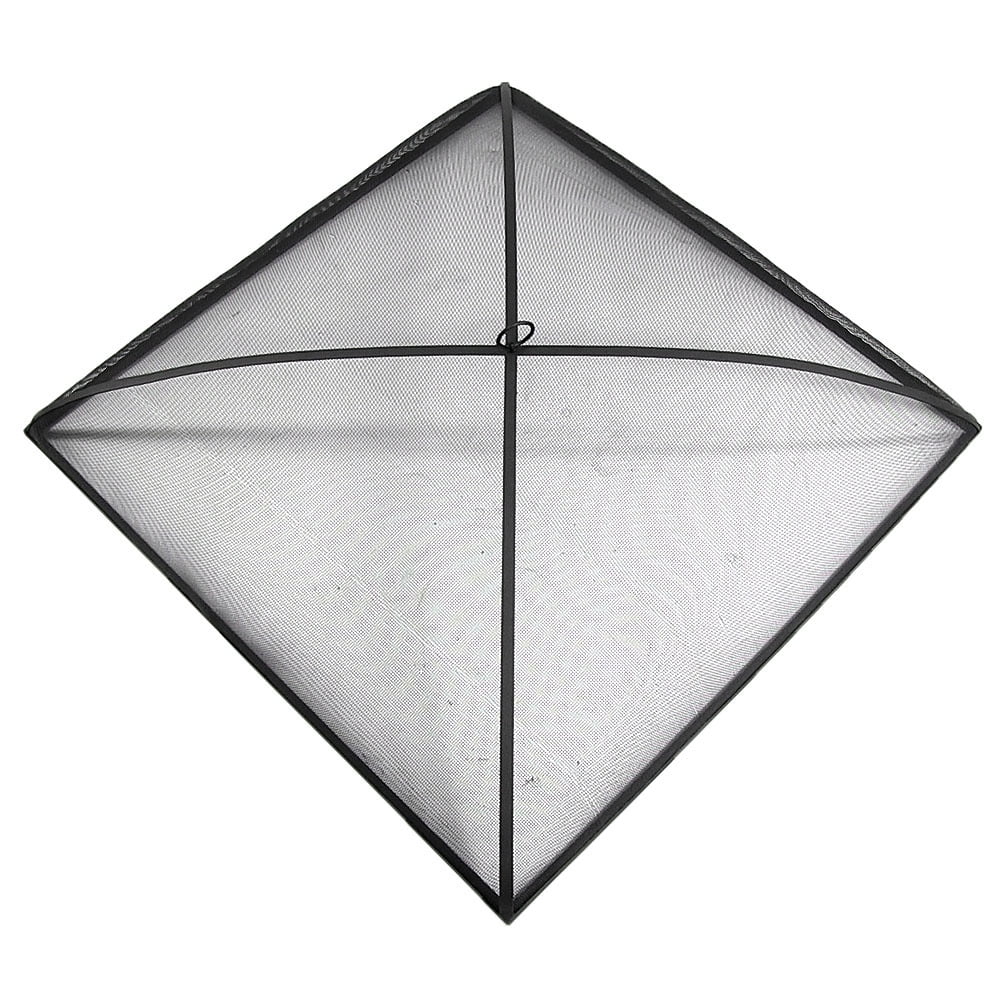 Sunnydaze Fire Pit Spark Screen Cover Outdoor Heavy Duty Square