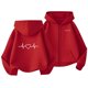 thumbnail image 2 of Sudadera deportiva informal con capucha y manga larga con estampado degradado para niños y niñas, de poliéster, 2 of 8