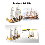 Tall Sailing Ship Micro Mini Diamond Block Model Building Set - 3000 Pcs