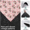 thumbnail image 3 of Pink Cow Strawberry Hat Pattern Kitchen Rugs Sets Of 3,Kitchen Runner Rugs Non Skid Washable,Decorative Kitchen Floor Mats for Kitchen,Sink,Laundry,17"x30"+ 17"x47" + 17"x59", 3 of 6
