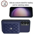 thumbnail image 5 of Allytech Galaxy A34 5G Wallet Case with Hand Wrist, Luxury PU Leather Shockproof RFID Blocking Cards Slots Stand Magnetic Closure Phone Case Cover for Samsung Galaxy A34 5G, Blue, 5 of 8