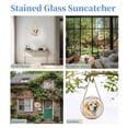 thumbnail image 7 of Labrador Puppy Dog Stained Glass Suncatcher Handmade Window Hanging Colored Glass Suncatcher Crafts Kits for Indoor Garden Decor Memorial Gift 16x16cm, 7 of 7