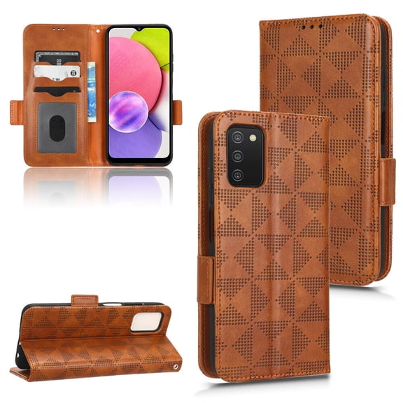 Samsung Galaxy A03S Case , Leather Wallet Cover Magnetic Full Body Shockproof Stand Flip Case for Samsung Galaxy A03S