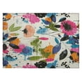 thumbnail image 2 of Addison Rugs Chantille Indoor/Outdoor Transitional Floral Ivory Washable Rectangle Rug, 1'8" x 2'6", 2 of 6