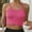 Hot Pink, variant on SMihono Women's Washed Seamless Rib-Knit Camisole Crop Tank Tops Sleeveless Racerback Sport Tank Camisole Strappy Underwear (Hot Pink M )