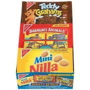 Nabisco Variety Pack: Nilla Wafers/Animal Crackers/Teddy Grahams 1 Oz Cookies, 12 ct