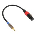 thumbnail image 4 of Cable De Micrófono Estéreo XLR A 3 5 Mm Salida Mono Dual 1 0 Pies TRS Macho A XLR Hembra Cable De Reducción De Ruido Para Cámaras Digitales SLR Para Computadoras Para, 4 of 8