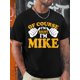 thumbnail image 1 of Camiseta divertida "Mike tiene razón, soy el cumpleaños de Mike", camiseta con cita humorística gráfica para hombre, camiseta novedosa de manga corta, camisetas, cuello redondo, camiseta para adultos,, 1 of 5