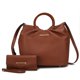 thumbnail image 1 of Bolso de mano con Cartera Leilani MKF Collection By Mia K. Piel vegana suave dorado, 1 of 2