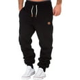 thumbnail image 1 of Faithtur Men Athletic Pants, Elastic Waist Drawstring Trousers Fall Casual Pants with Pockets, 1 of 5