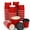 Red, variant on 50 Set 4oz Disposable Espresso Cups with Lids Ripple Corrugated Paper Disposable Coffee Insulated Hot Ripple Cups for hot Chocolate, Tea, and Cocoa Drinks