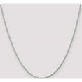 thumbnail image 2 of 14K White Gold Jbsp's 2mm Diamond-Cut Rope Chain (20 X 2) Made In Peru 618-20, 2 of 5