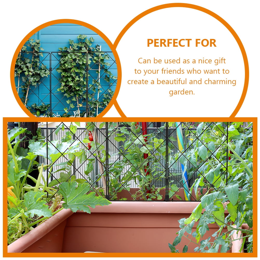 unbranded 2pcs Practical Garden Climbing Plants Support Rack Iron Tomatoes Cages for Garden