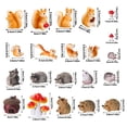 thumbnail image 6 of topjuju 34 Pcs Fairy Garden Accessories, Mini Resin Animal Figurines, Cute Realistic Various Hedgehog Squirrel Mushroom for DIY Home Outdoor Indoor Micro Landscape Terrarium Ornaments, 6 of 7