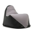 thumbnail image 2 of Big Joe Warp Bean Bag Chair, Grey/Black Spandex and Smartmax, Durable Polyester Nylon Blend, 2.5 feet, 2 of 9