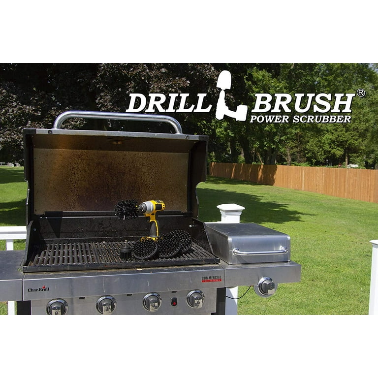 BBQ Accessories - Grill Accessories - Grill Brush Cleaning Kit with Extension - Electric Smoker - GAS Grill - Drill Brush - Grill Scraper - Rust