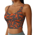 thumbnail image 2 of Balery Crayfish Pattern Racerback Sports Bras for Women - Padded Seamless High Impact Support for Yoga Gym Workout Fitness-Small, 2 of 8