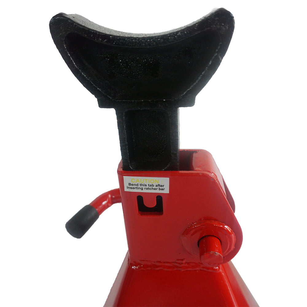 MILLION PARTS 6 Tons Jack Stands Red Powder Coating Compatible with Supporting Trucks/Trailers & Equipment in Fleet garages/Agricultural/Industrial and Construction environments 