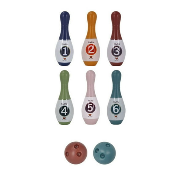 TERGAYEE Kids Bowling Set, Indoor Sports Games, Bowling Set for Kids 2 and Up, Children's Interactive Family Toys