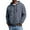 Gray, variant on Unisex Leisure Sports Hooded Hoodie Jacket with Pockets - Black L