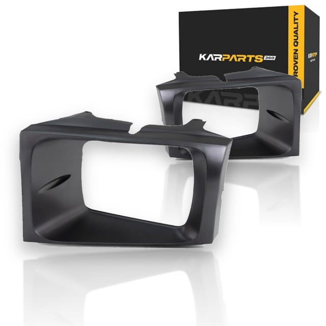 Tapa de faro KarParts360 para F-250/F-350 en acabado plateado/negro
