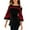 Red, variant on LYXSSBYX Womens Long Sleeve Tops Women's Leakage Shoulder Long Sleeve Sweatshirt Pullover Tops Blouse Shirt