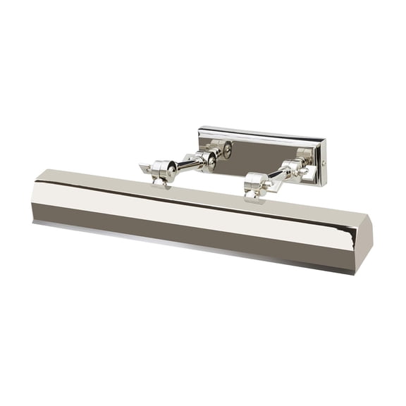 Lucas McKearn Chawton 1-Light Medium Metal Wall Sconce in Polished Nickel