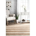 thumbnail image 5 of nuLOOM Alisia Flatweave Stripes Jute Area Rug, 9' 6" x 13' 6", Off White, 5 of 5