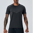 thumbnail image 2 of Mens Cooling Short Sleeve Shirts Lightweight Quick-Dry Athletic T-Shirts Outdoor Comfy Breathable Crewneck Tees For Gym, 2 of 6