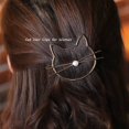 thumbnail image 4 of Fdesigner Cat 1 Clips para el pelo dorados, pasador para el pelo, joyería, lindos accesorios para mujeres y niñas (2 unidades), 4 of 5
