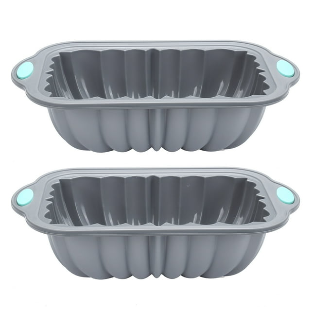 To encounter Silicone Almond Cake Loaf Pan, 6 Cup Capacity, 2 Pack Food