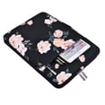 thumbnail image 5 of Mosiso for Macbook Air/Pro 13.3" Laptop Sleeve Briefcase Handbag Water Resistant Polyester Carrying Pouch Zipper Notebook Computer Bag, Black Base Peony, 5 of 7