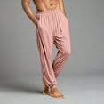 thumbnail image 4 of GrmtClth Mens Pajama Pants Lightweight Lounge Jogger Sleepwear Soft Casual Pajama Bottoms with Drawstring & Pockets Watermelon Red XL, 4 of 9