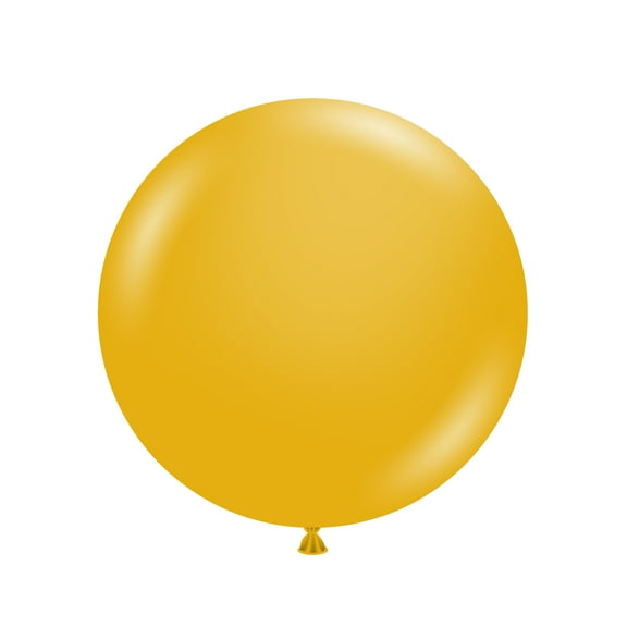 Tuf-Tex 17" Mustard Latex Balloons (50 Ct)