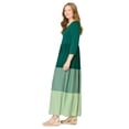 thumbnail image 3 of Woman Within Plus Size Colorblock Tiered Dress, 3 of 3